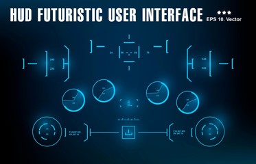 Futuristic virtual graphic touch user interface, target
