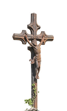 The Christian cross and Jesus Crucified