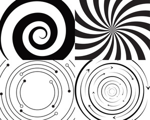 Fototapeta premium vortex circle logo and symbols template