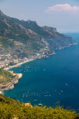 Obraz premium View over Gulf of Salerno from Ravello, Campania, Italy