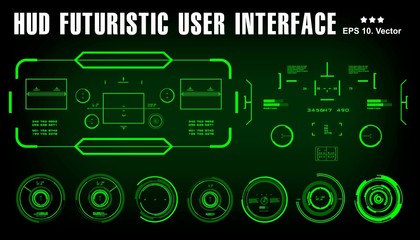 Futuristic virtual graphic touch user interface, target