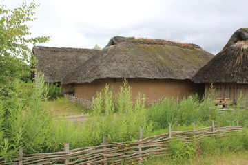 Fototapeta na wymiar Haithabu, Hedeby the Viking village