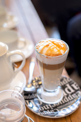 Coffee caramel macchiato