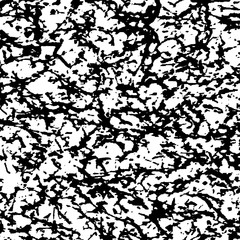 Black and White Grunge Dust Messy Pattern. Easy To Create Abstract Vintage, Dotted, Scratched Effect With Grain And Noise. Aged Design Element.