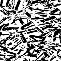 Black and White Grunge Dust Messy Pattern. Easy To Create Abstract Vintage, Dotted, Scratched Effect With Grain And Noise. Aged Design Element.