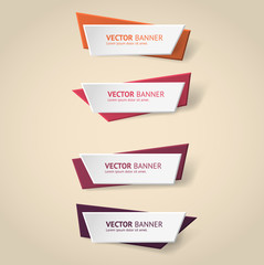 Vector infographic banners set