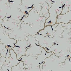 seamless pattern with birds