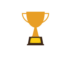 Trophy cup vector icon winner symbol