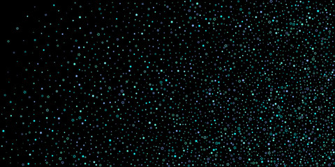 Blue, cyan, turquoise glitter stars, confetti.