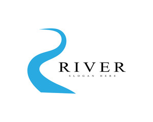 River  Logo Template vector icon