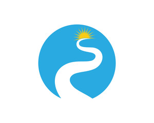River  Logo Template vector icon
