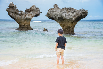 沖縄　古宇利島　ハートロック