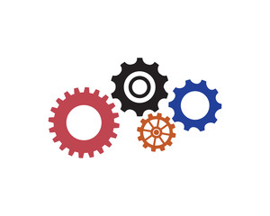 Gear Logo Template vector icon illustration design