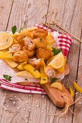 Fish and chips.