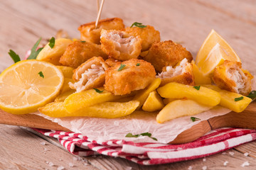 Fish and chips.