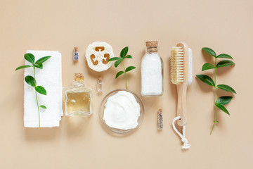 Organic body care products, concept of healthy life stile