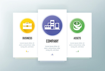 Value Icons for Website and mobile app onboarding screens vector template stock illustration