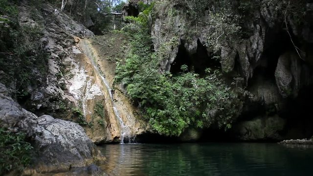 El Grillo waterfall in Trinidad, Cuba