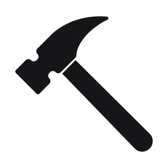 Hammer icon, hammer symbol, vector.