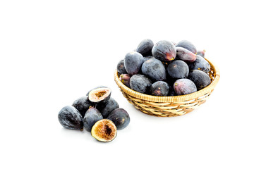 Figs on a white background