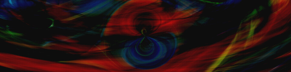 Digital Art, panoramic abstract 3D objects with soft lighting, Germany