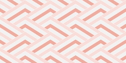 Pattern stripes geometric abstract background seamless with pink, gray and white colors.