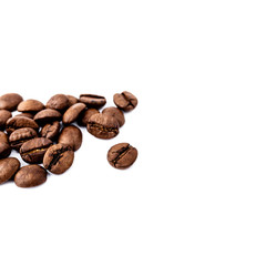 coffee beans isolated on white background