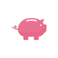 piggy bank vector icon design. piggy bank symbol design illustration