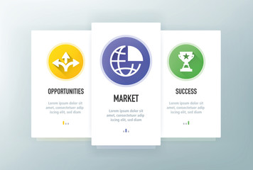 Investment Icons for Website and mobile app onboarding screens vector template stock illustration