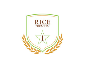 rice food meal logo and symbols template