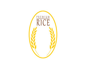 rice food meal logo and symbols template