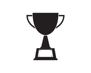 Trophy cup vector icon winner