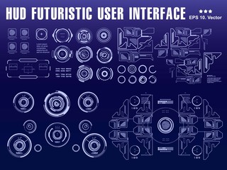 Futuristic virtual graphic touch user interface, target