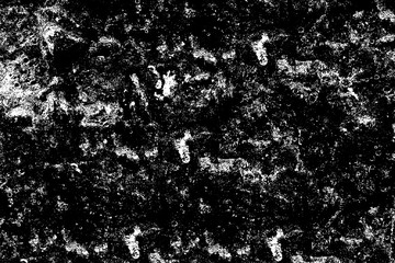 Grunge is black and white. Abstract monochrome background. The grim texture of disaster. Pattern of cracks, chips. Dirty vintage surface. Old worn wall.