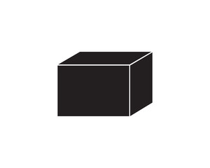 Open cardboard box icon illustration