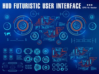 Futuristic virtual graphic touch user interface, target
