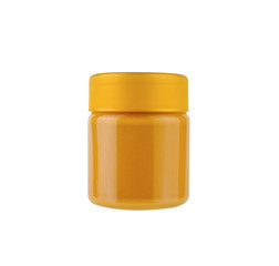 peanut butter in glass bottle