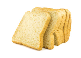 slice bread on white