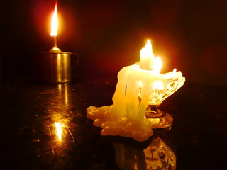 candles in the dark
