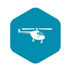 Helicopter icon. Simple illustration of helicopter vector icon for web