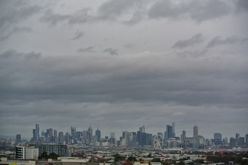 Cityscape in grey