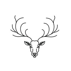 Deer logo design, line art logo design inspiration.