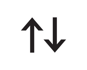 symbol of bidirectional arrows data transfer