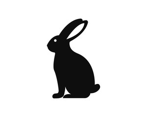 Obraz premium Królik Logo szablon wektor ikona