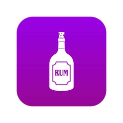 Rum icon digital purple for any design isolated on white vector illustration