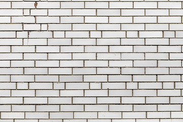 White brick wall background and wallpaper