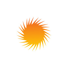 Sun logo design vector template