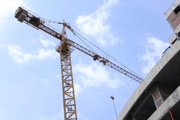crane and blue sky