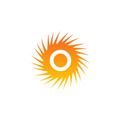 Fototapeta premium Sun logo design vector template