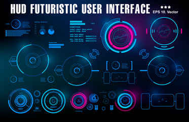 Futuristic virtual graphic touch user interface, target